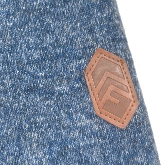 Free Country Men's Frore II Knit Fleece Jacket Sz Medium Blue Full Zip Collared - Picture 11 of 15